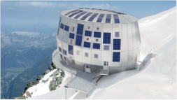 Refuge du Goûter – moderná útulňa na vrchole Mont Blancu